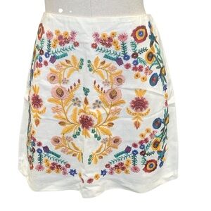 UMGEE Emroidered Floral Mini Skirt‎ - Size L